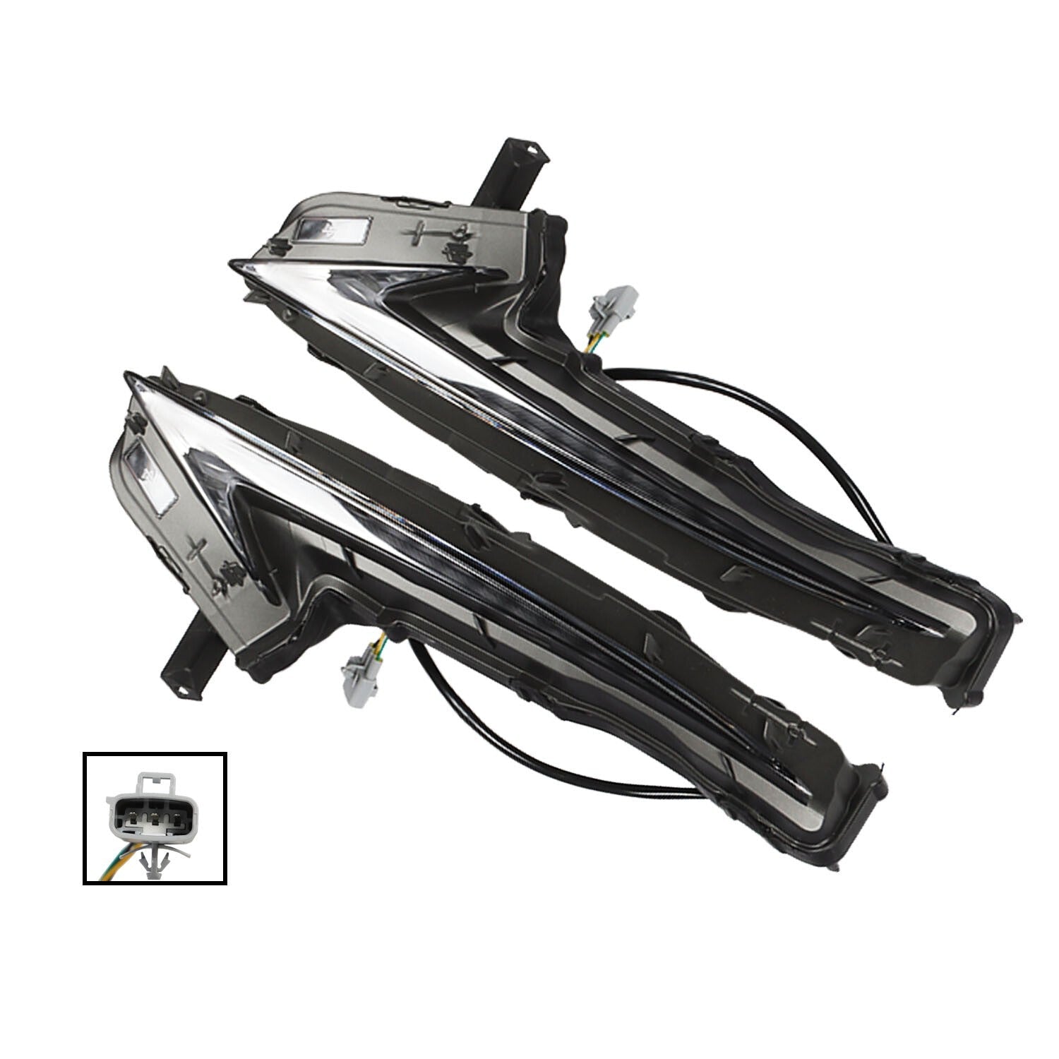 2PCS LH & RH Daytime Running Lights for 2014-2016 Lexus IS250 IS300 IS200t