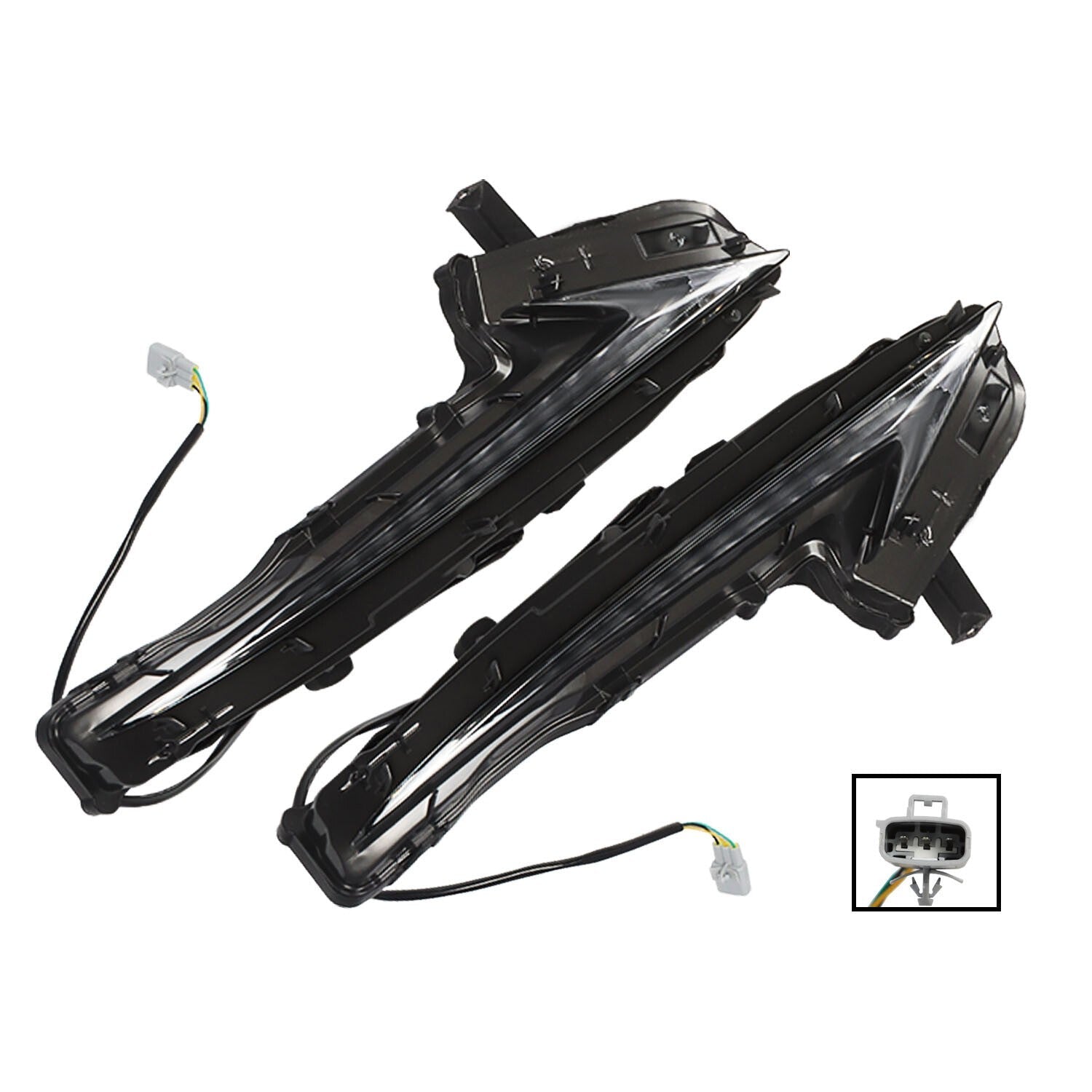 2PCS LH & RH Daytime Running Lights for 2014-2016 Lexus IS250 IS300 IS200t