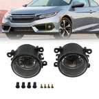 2016-2021 Honda Civic Fog Lights w/Bulbs Driver & Passenger Side 2pcs