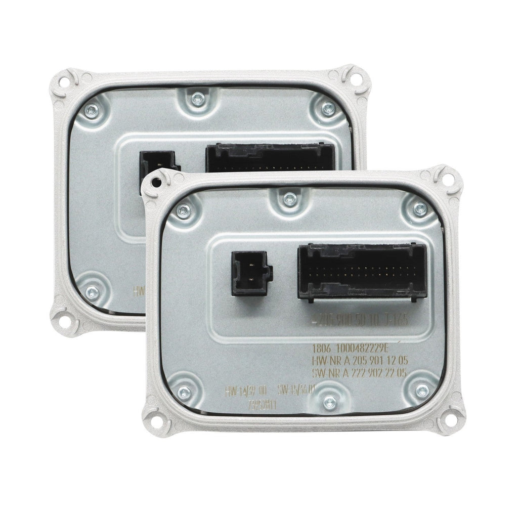 2x LED Headlight Ballast Unit A2059005010 for Mercedes-Benz W205 C Class 2015-18