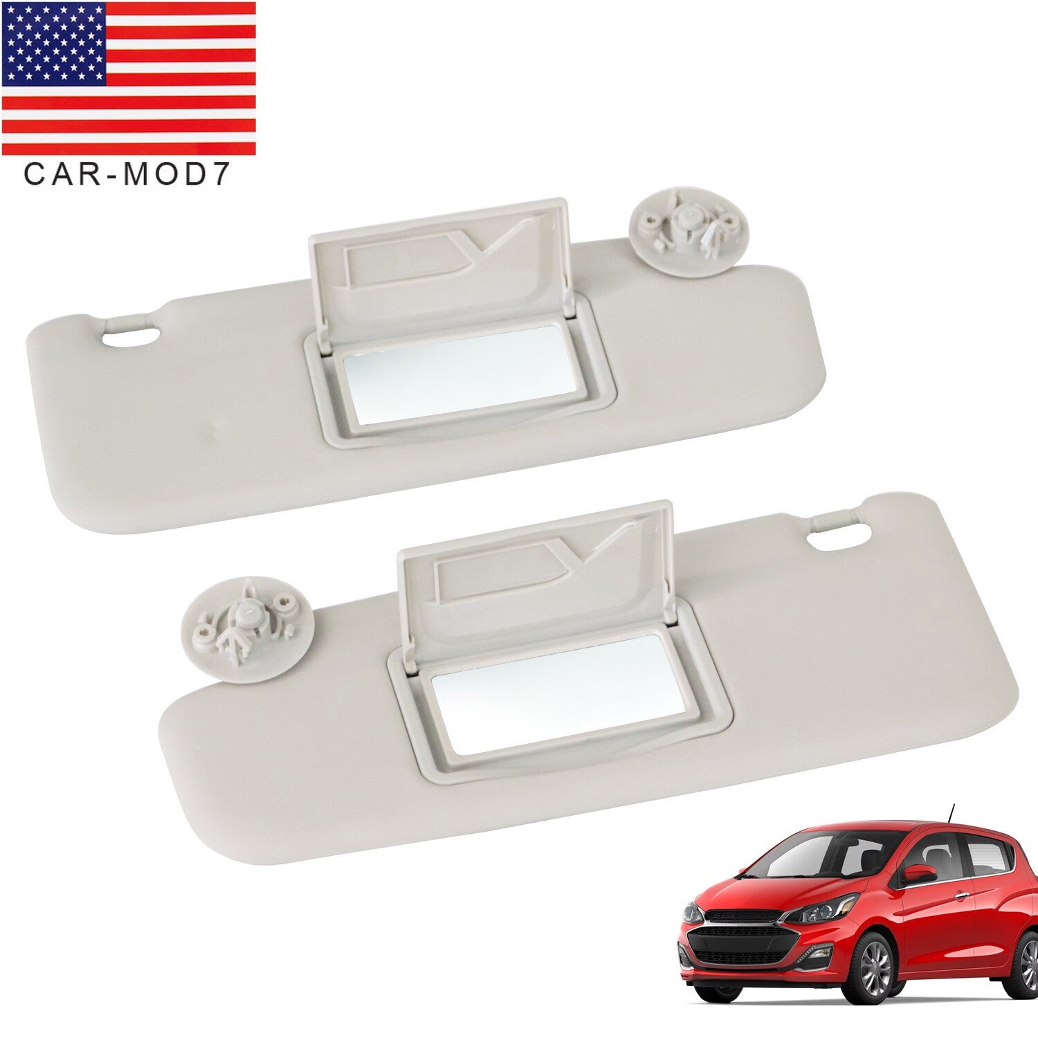 2Pcs Sun Visor with Mirror for Chevy Sonic 2012-2020 Replacement Parts