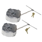 2x Locking Diesel Fuel Caps for 96-18 Freightliner Cascadia Columbia 03-37017-00