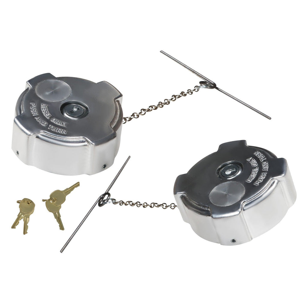 2x Locking Diesel Fuel Caps for 96-18 Freightliner Cascadia Columbia 03-37017-00