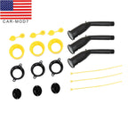 3-Pack Gas Can Spout Replacement Kit with Nozzles, Screw Collar & Vent Caps