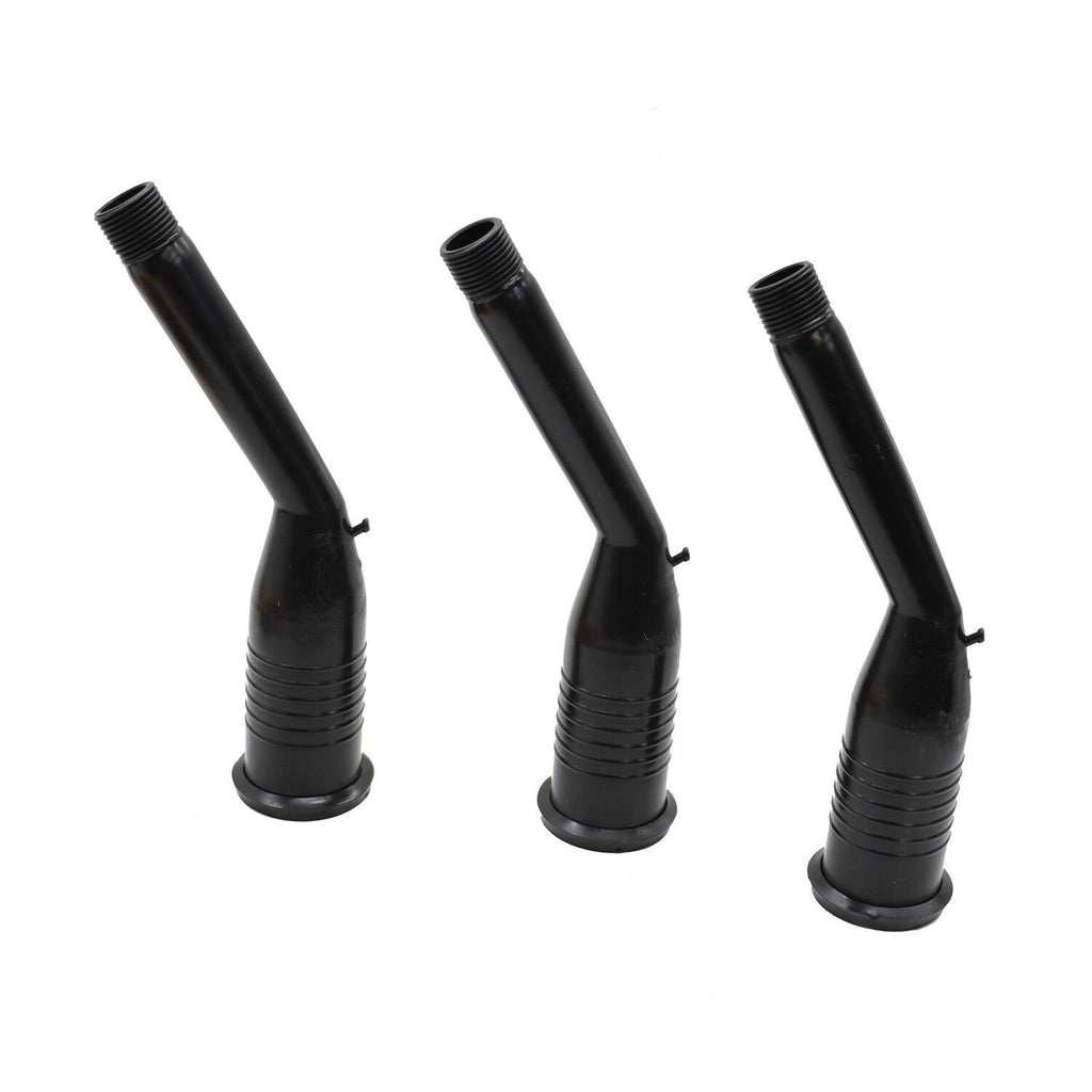3-Pack Gas Can Spout Replacement Kit with Nozzles, Screw Collar & Vent Caps