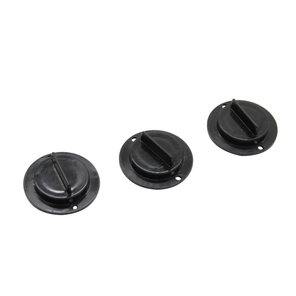 3-Pack Gas Can Spout Replacement Kit with Nozzles, Screw Collar & Vent Caps