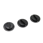 3-Pack Gas Can Spout Replacement Kit with Nozzles, Screw Collar & Vent Caps