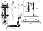 Hydraulic Thumb Clip Attachment 3-Hole for Mini Excavator Small Digger Crawler