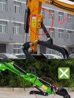 Hydraulic Thumb Clip Attachment 3-Hole for Mini Excavator Small Digger Crawler
