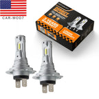 2x H7 LED Headlight Bulbs 6500K White 100W 40000LM High Low Beam Kit