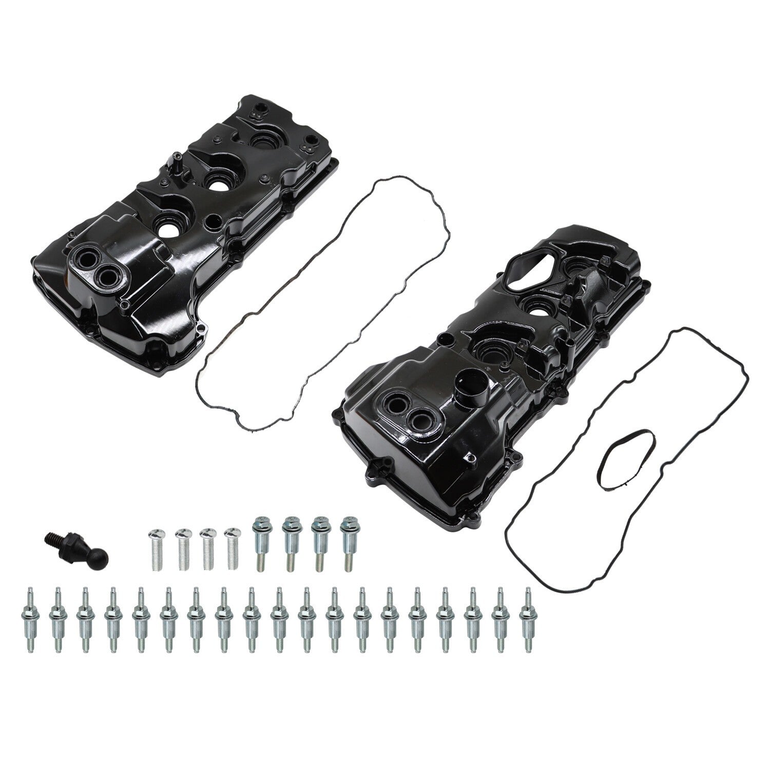 2x Aluminum Valve Covers Set for 13-16 Ford F-150 & 15-17 Expedition 3.5L Turbo