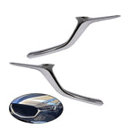 2Pcs Front Bumper Grille Chrome Trim Left & Right for Mazda CX-5 2017-2021