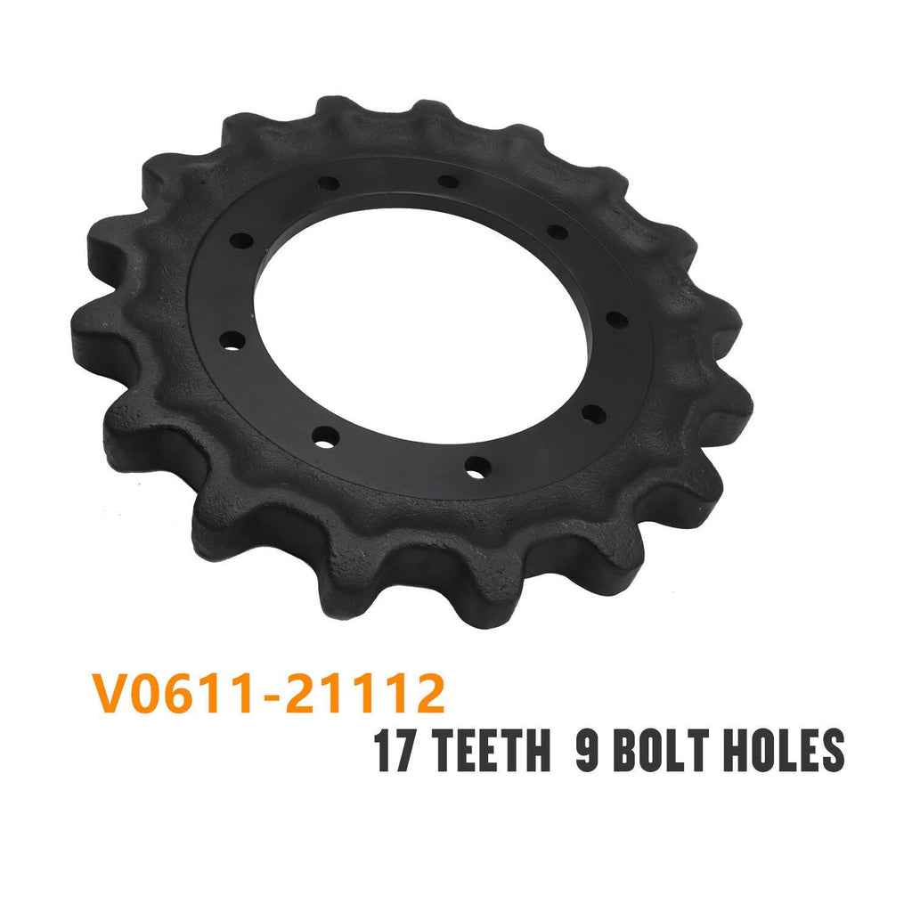 2x Rear Sprocket 17 Teeth Undercarriage Part for Kubota SVL90 SVL95 SVL97