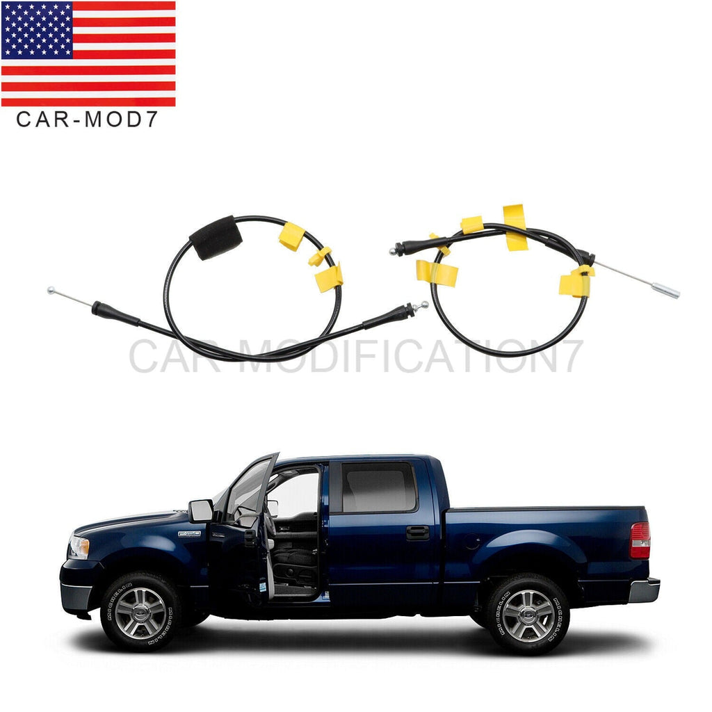 2x Rear Side Door Latch Release Cable for Ford F-150 2004-2008 Extended Cab