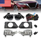 4PCS 2019-2021 Nissan Altima Front Turn Signal & Bumper LED Fog Lights