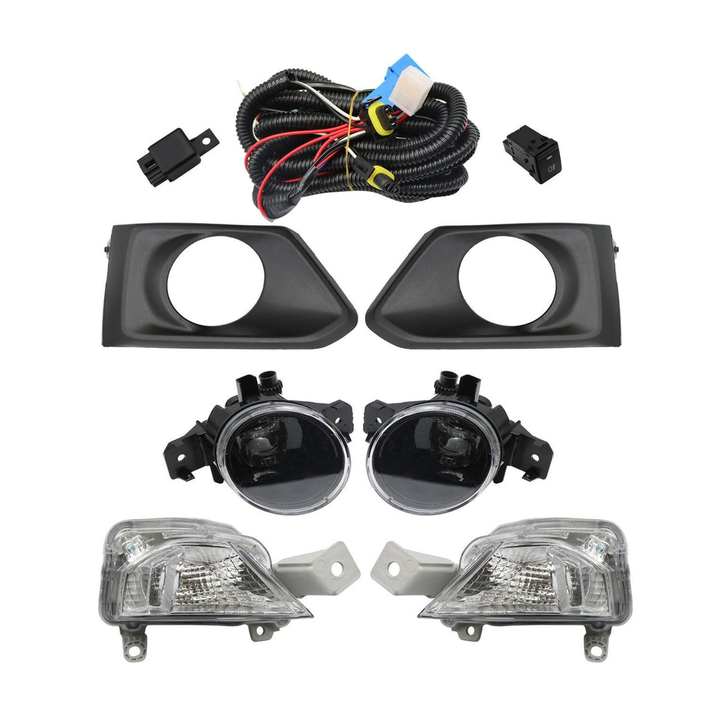 4PCS 2019-2021 Nissan Altima Front Turn Signal & Bumper LED Fog Lights