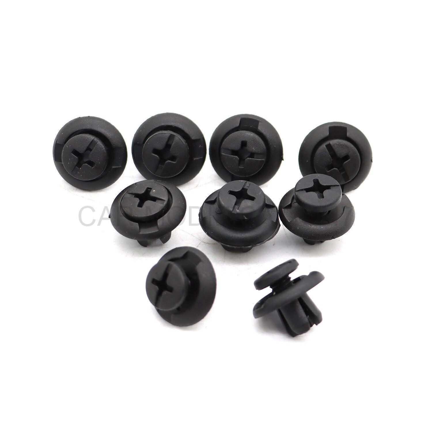 40Pcs Car Body Rivet Push Pin Plastic Fastener Bumper Fender Trim Clips