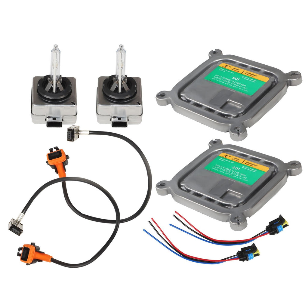 2X Ford Mustang 2010-19 HID Xenon Ballast & D3S Bulb Kit Control Unit