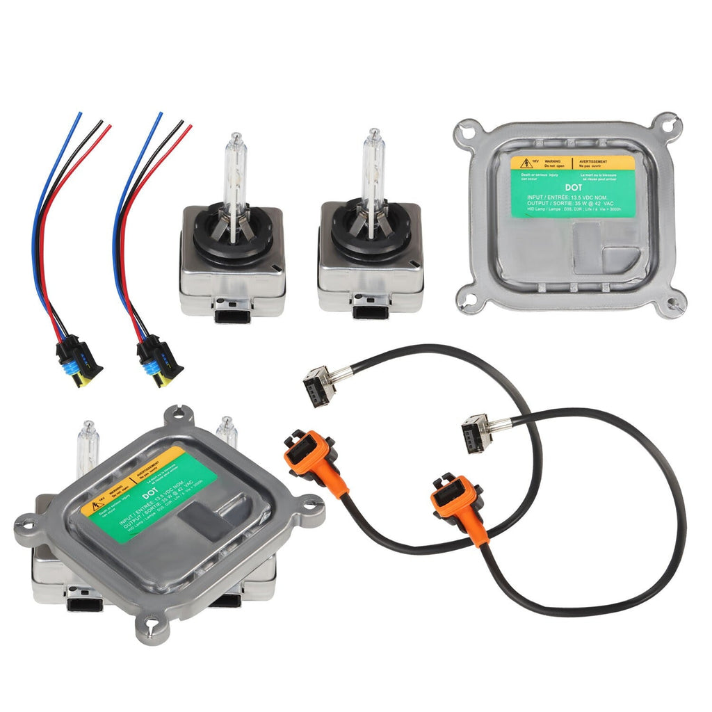 2X Ford Mustang 2010-19 HID Xenon Ballast & D3S Bulb Kit Control Unit