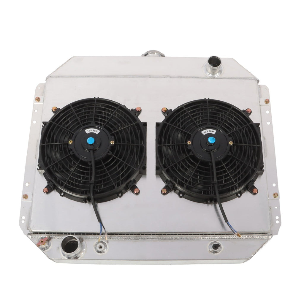 4-Row Radiator & Shroud Fan for 1966-79 Ford Bronco F100 F150 F250 F350 V8