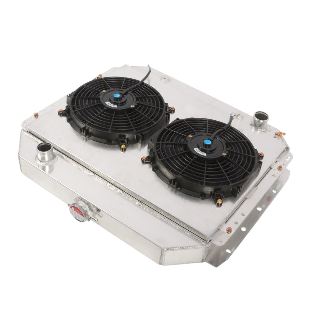 4-Row Radiator & Shroud Fan for 1966-79 Ford Bronco F100 F150 F250 F350 V8