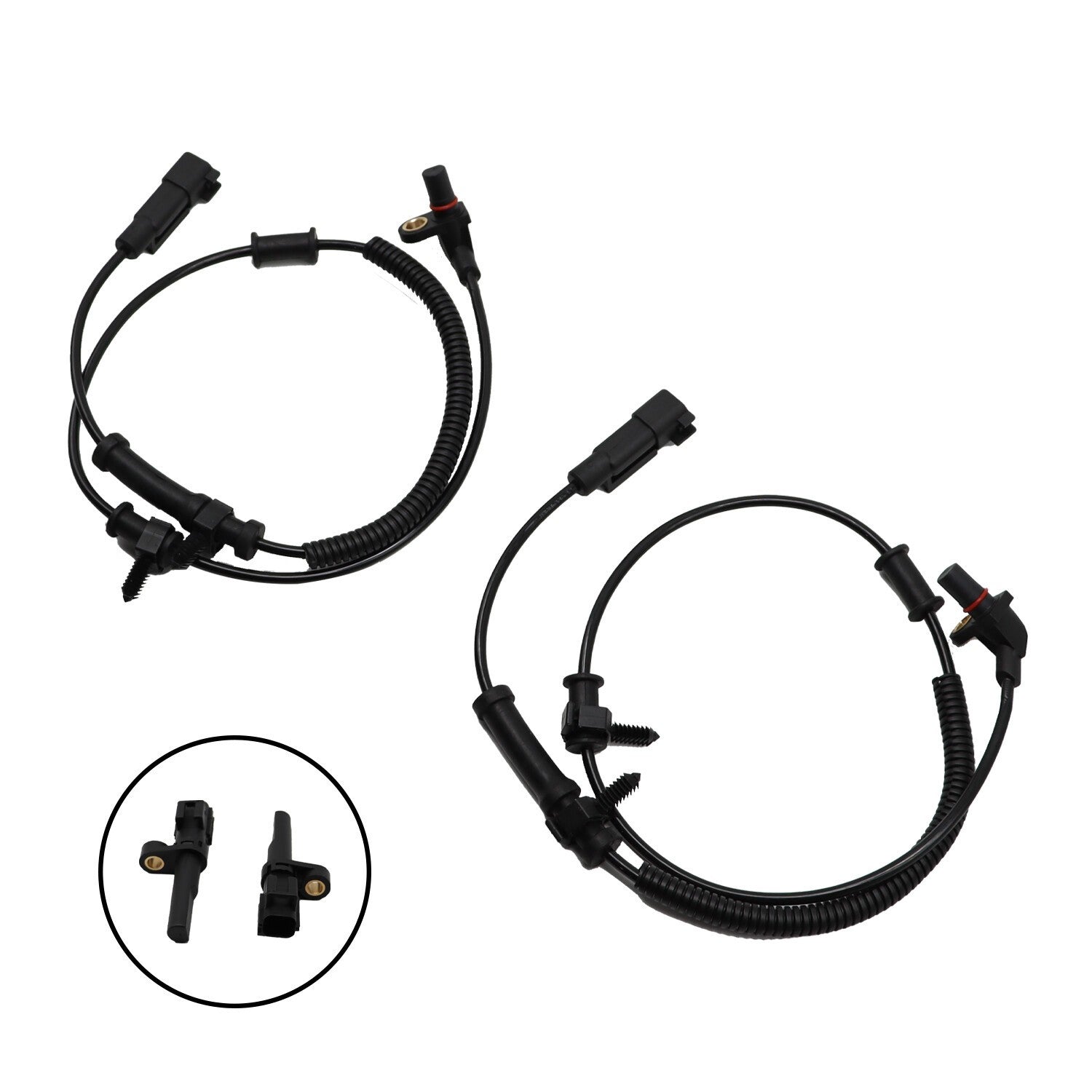 4Pcs ABS Wheel Speed Sensors Front Rear L/R for 2010-2012 Dodge RAM 1500