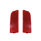 2x Red Rear Bumper Reflector Lights for 2010-18 Mercedes Benz Sprinter 2500