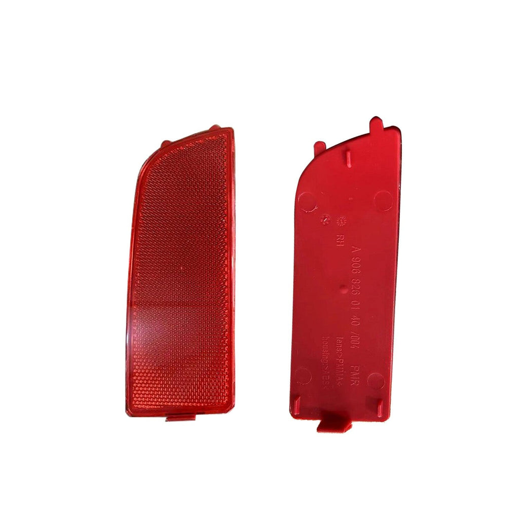 2x Red Rear Bumper Reflector Lights for 2010-18 Mercedes Benz Sprinter 2500