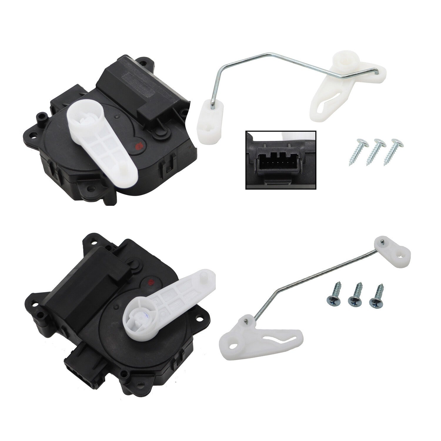 2pcs Heater Blend Door Actuator for 07-15 Ford Edge & MKX Before 12/24/14