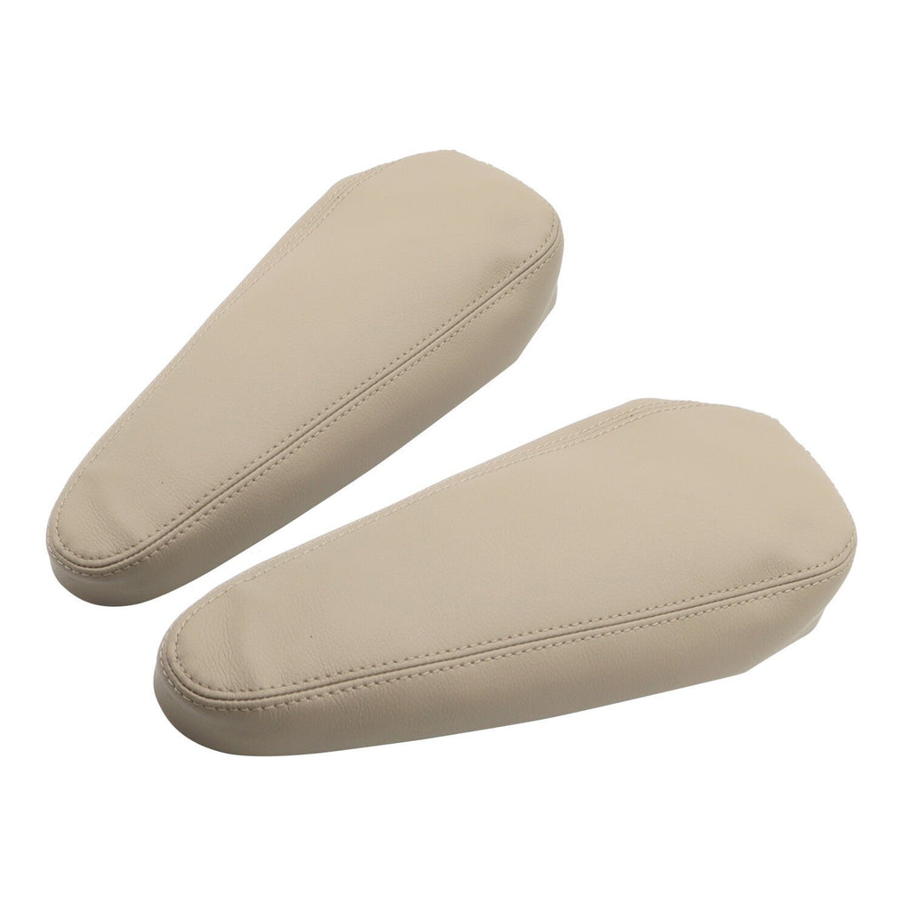 2pcs Beige Leather Armrest Covers for Lexus GX470 2003-2009 Seat Replacement