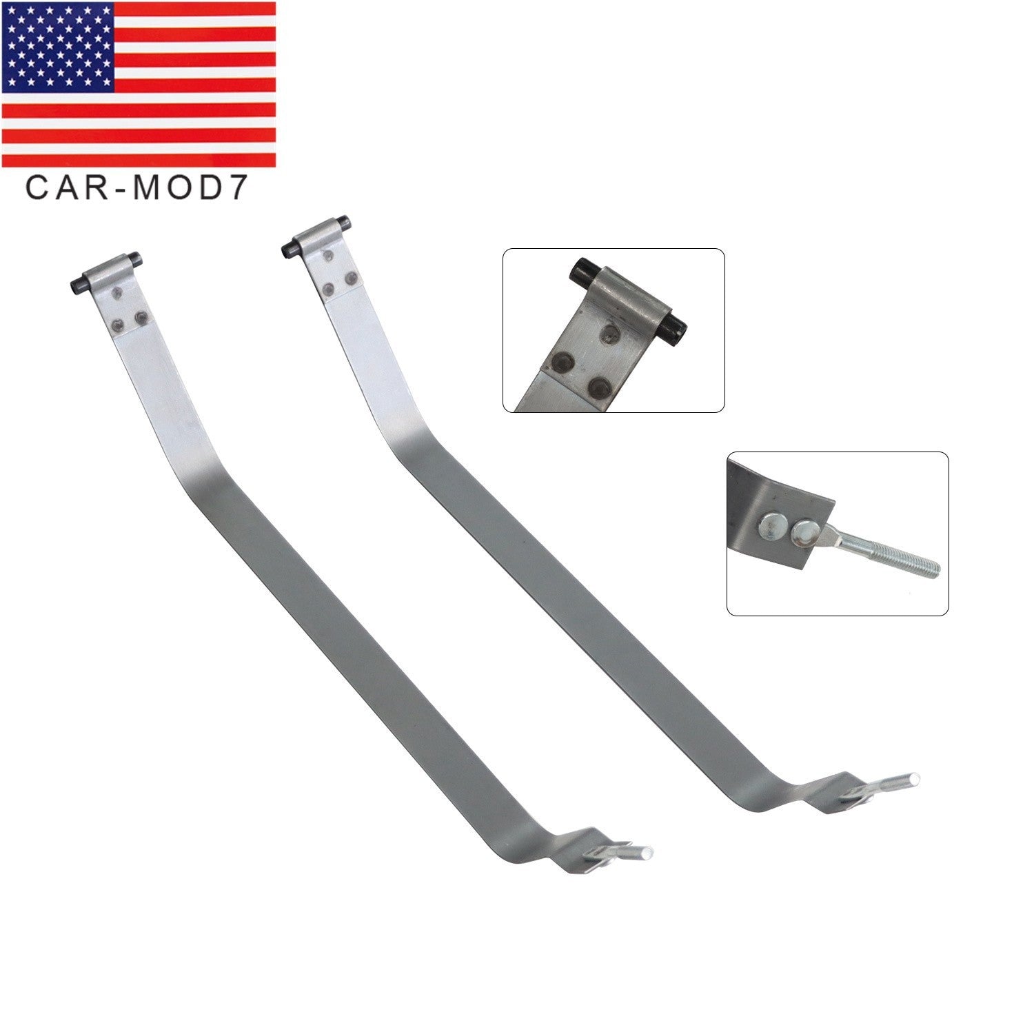 2pcs Fuel Tank Straps for Jeep Wrangler YJ 1987-95 L4 2.5L 4.0L 4.2L