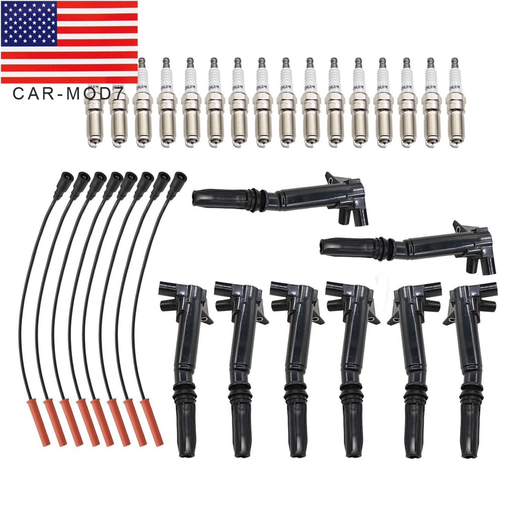 8X Ignition Coils & Spark Plug Tune Up Kit for 2011-2017 Ford F250 F350 6.2L V8