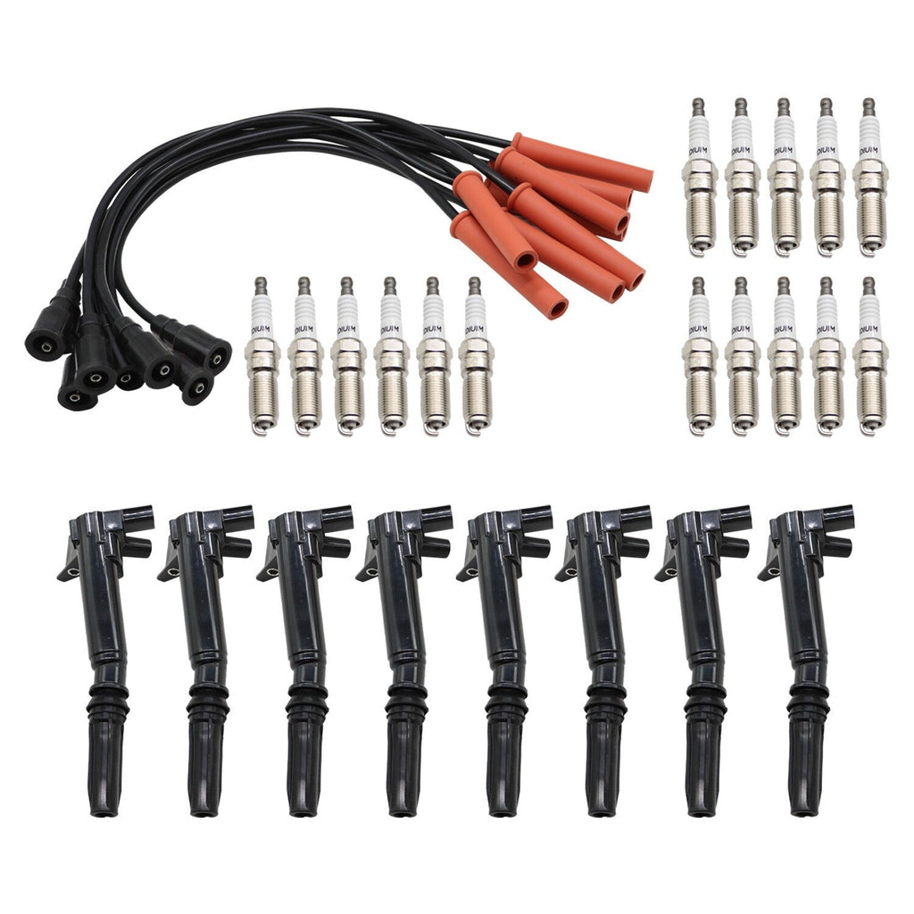 8X Ignition Coils & Spark Plug Tune Up Kit for 2011-2017 Ford F250 F350 6.2L V8