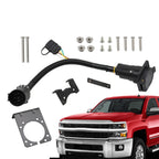 7-Way Trailer Wiring Harness & 4-Way Flat Plug Kit for Chevy Silverado 1500/2500