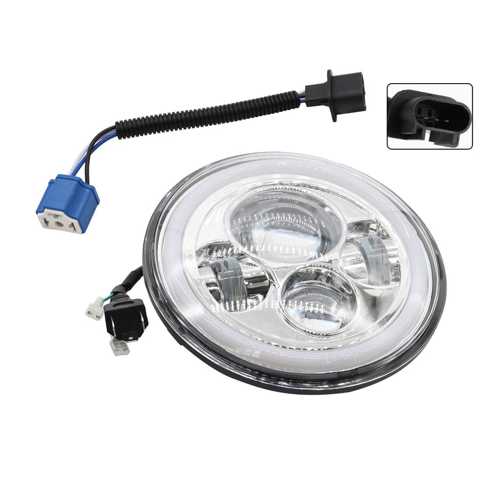 7" LED Headlight Hi/Lo Beam Projector for Harley-Davidson Street Glide FLHX
