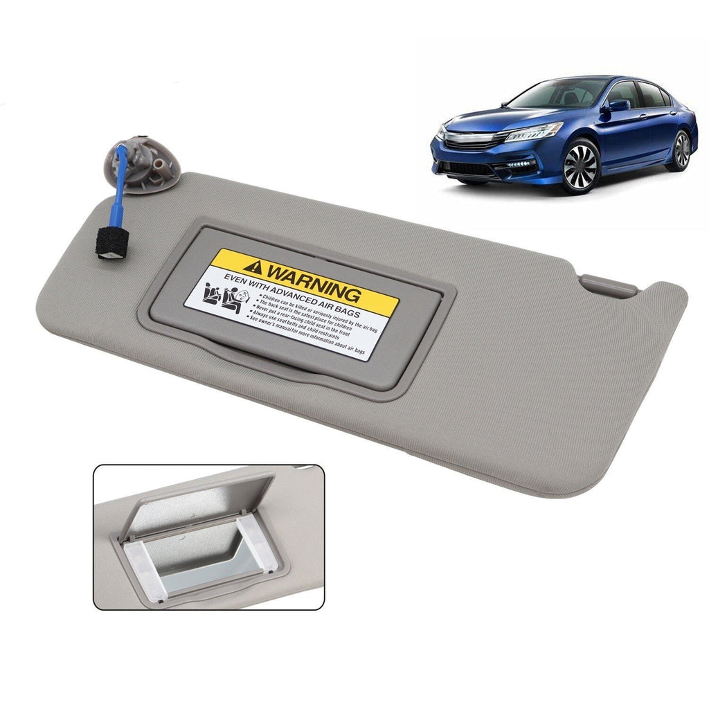 Gray Driver Side Sun Visor Assembly 2013-2017 Honda Accord 83280T2FA52ZA
