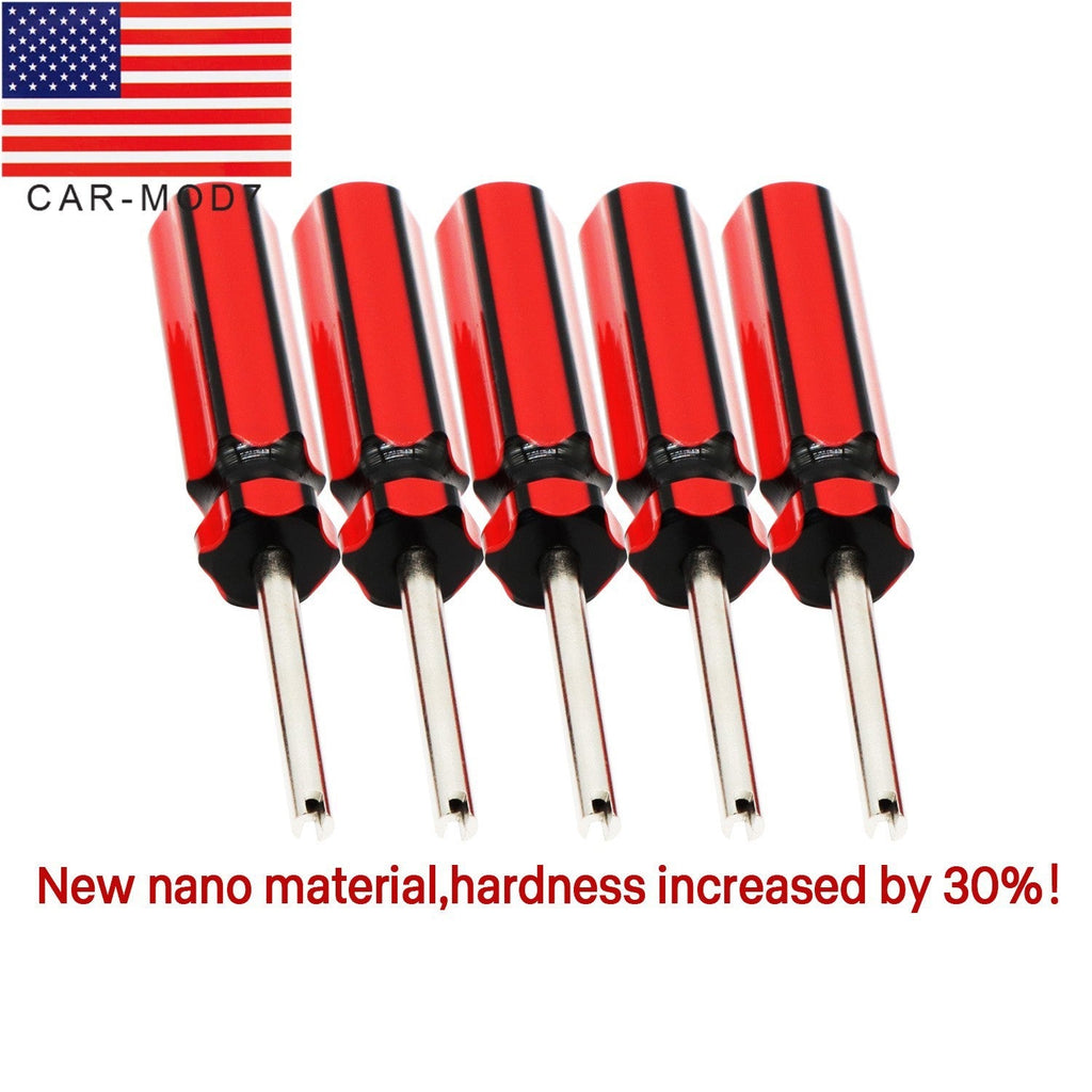 5x Car Tire Valve Stem Core Remover Screwdriver Tube Repair Tool Kit