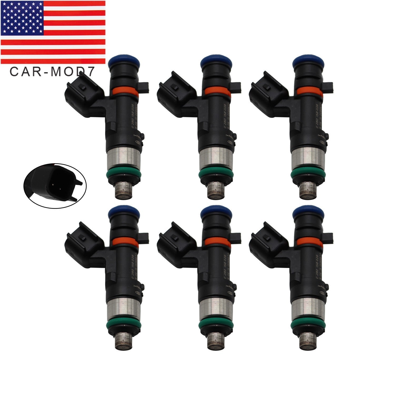6x Fuel Injectors for Chrysler 300 Pacifica Sebring Dodge Avenger Charger Nitro