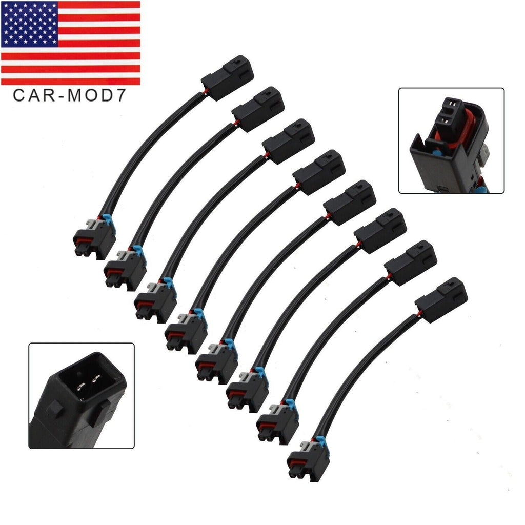 8X LS1 LS6 LT1 EV1 Injector Harness to Multec LQ4/9 Delphi Adapter 4.8 5.3