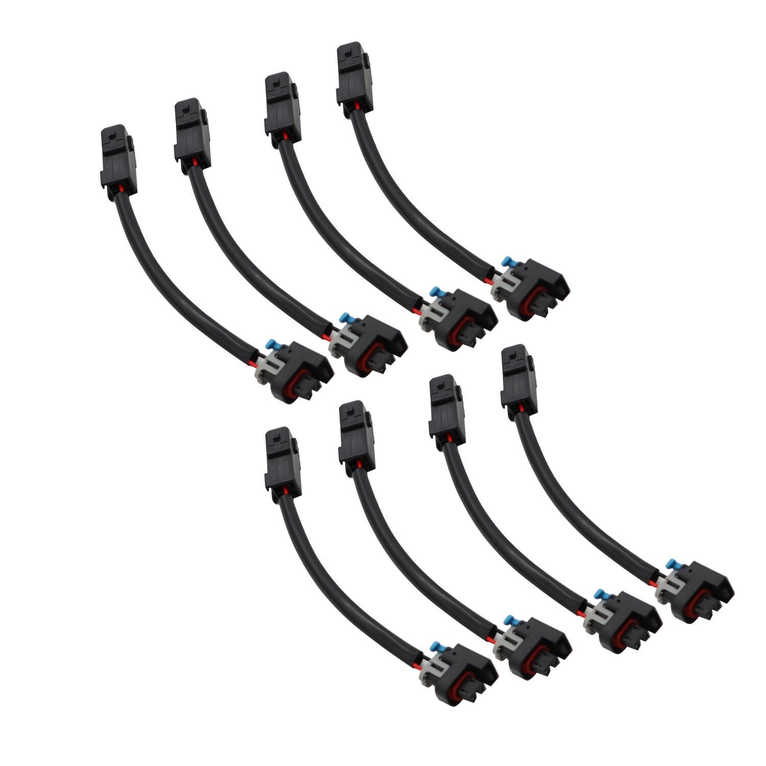 8X LS1 LS6 LT1 EV1 Injector Harness to Multec LQ4/9 Delphi Adapter 4.8 5.3