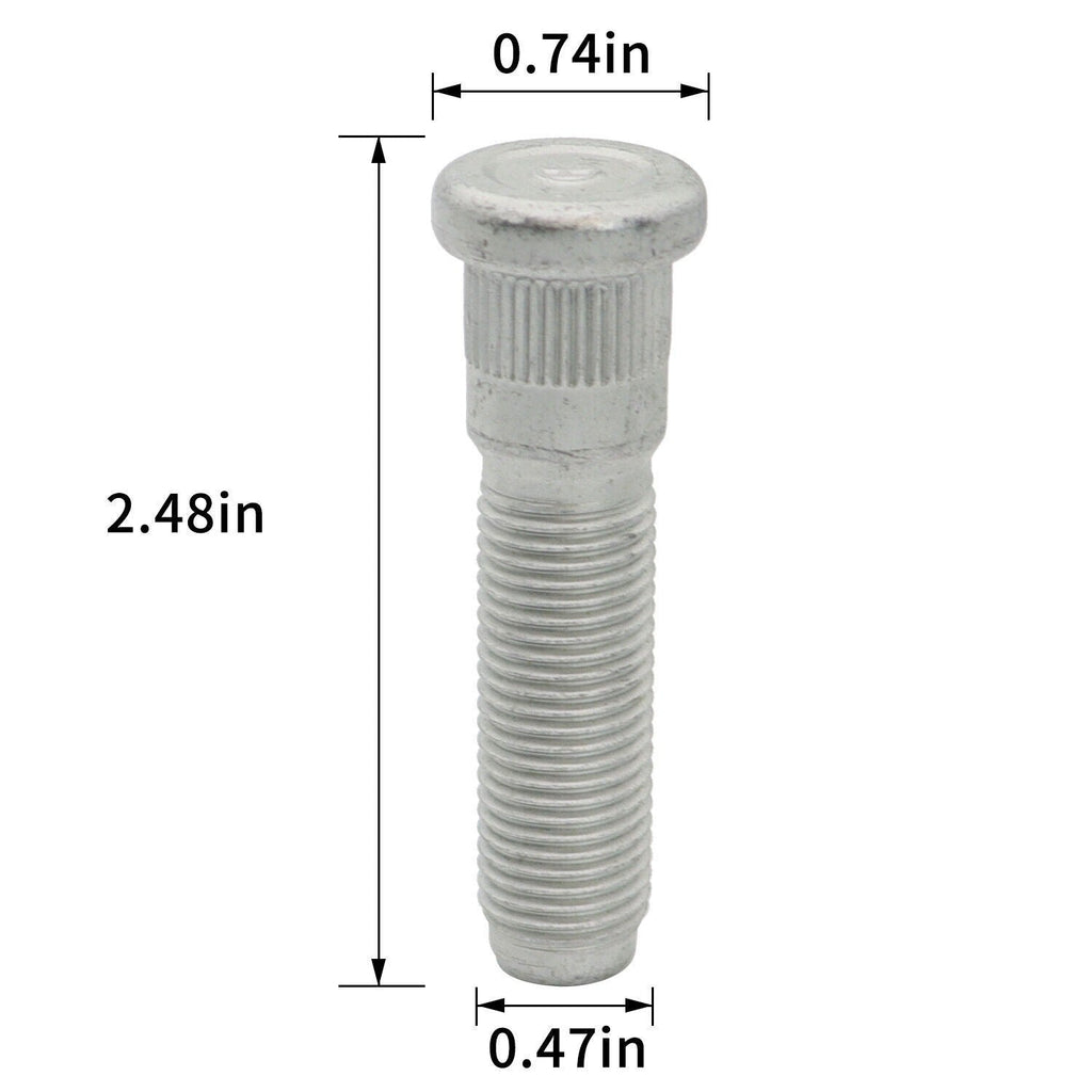 8pcs Front & Rear Wheel Hub Stud Set for 2012-2019 Dodge Ram 2500 3500
