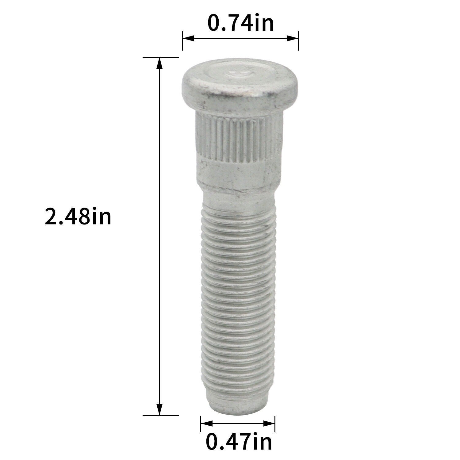 8pcs Front & Rear Wheel Hub Stud Set for 2012-2019 Dodge Ram 2500 3500