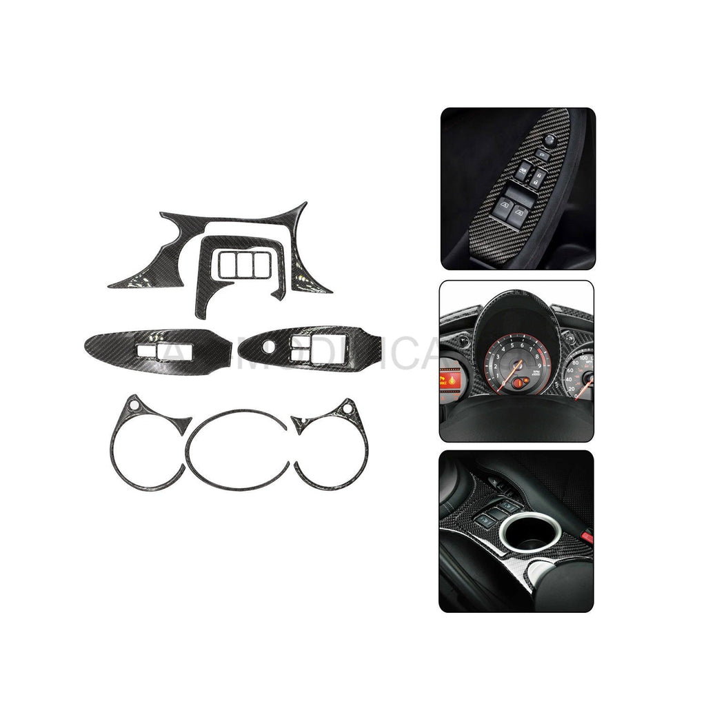 Carbon Fiber Interior Trim Cover for Nissan 370Z 2009-2020 Full Set