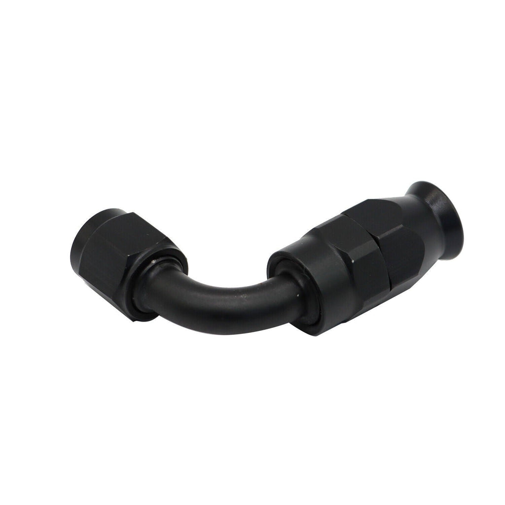 6AN Black Nylon PTFE Fuel Line Hose Kit 12ft 6 Fittings E85 Compatible