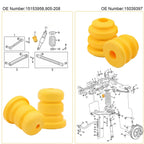 4x Front & Rear Control Arm Bump Stops for Cadillac Chevy GMC Trucks