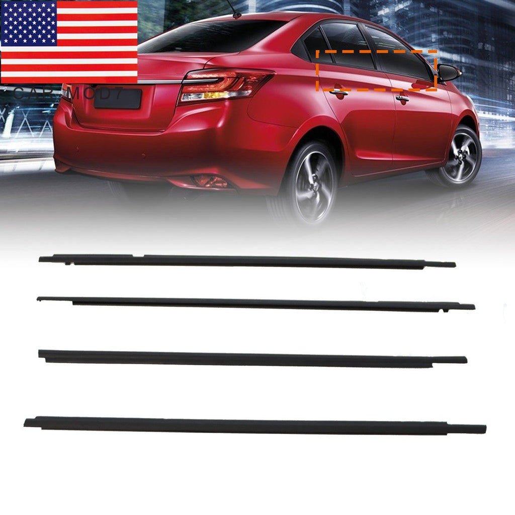 4pcs Side Door Molding Belt Set for 2003-2008 Toyota Corolla ZZE121 ZZE122