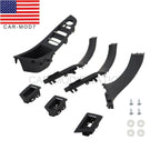 7pcs Black Inner Door Handle Trim Cover Set for BMW 5 Series F10 F11