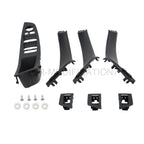 7pcs Black Inner Door Handle Trim Cover Set for BMW 5 Series F10 F11