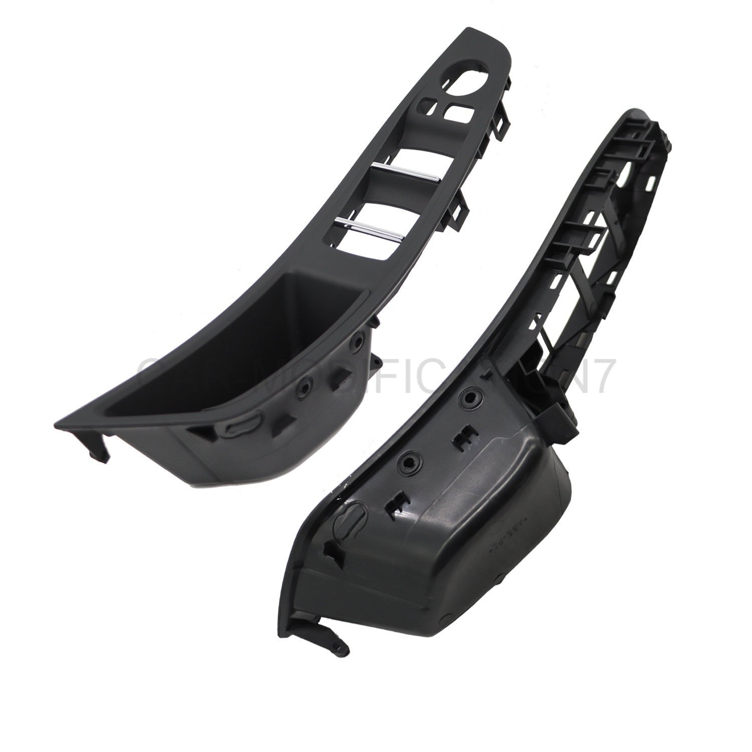 7pcs Black Inner Door Handle Trim Cover Set for BMW 5 Series F10 F11