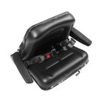 Adjustable Tractor Seat w/ Safety Belt & Armrest Universal Forklift Backrest